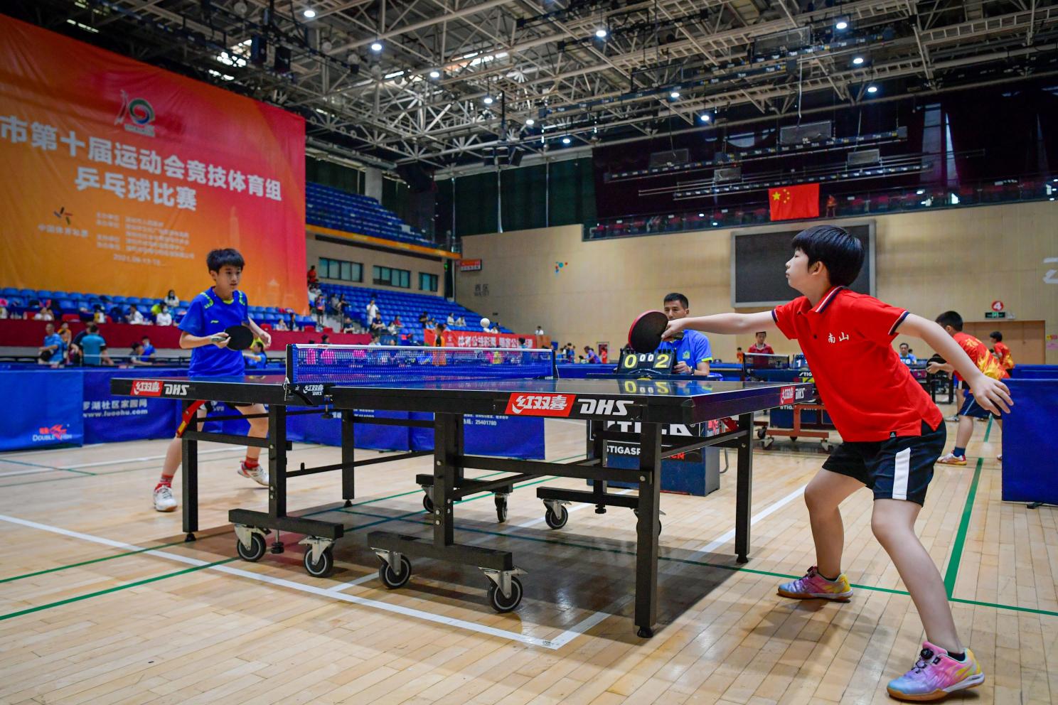 深圳十运会竞技体育组乒乓球比赛落幕南山区夺团体第一