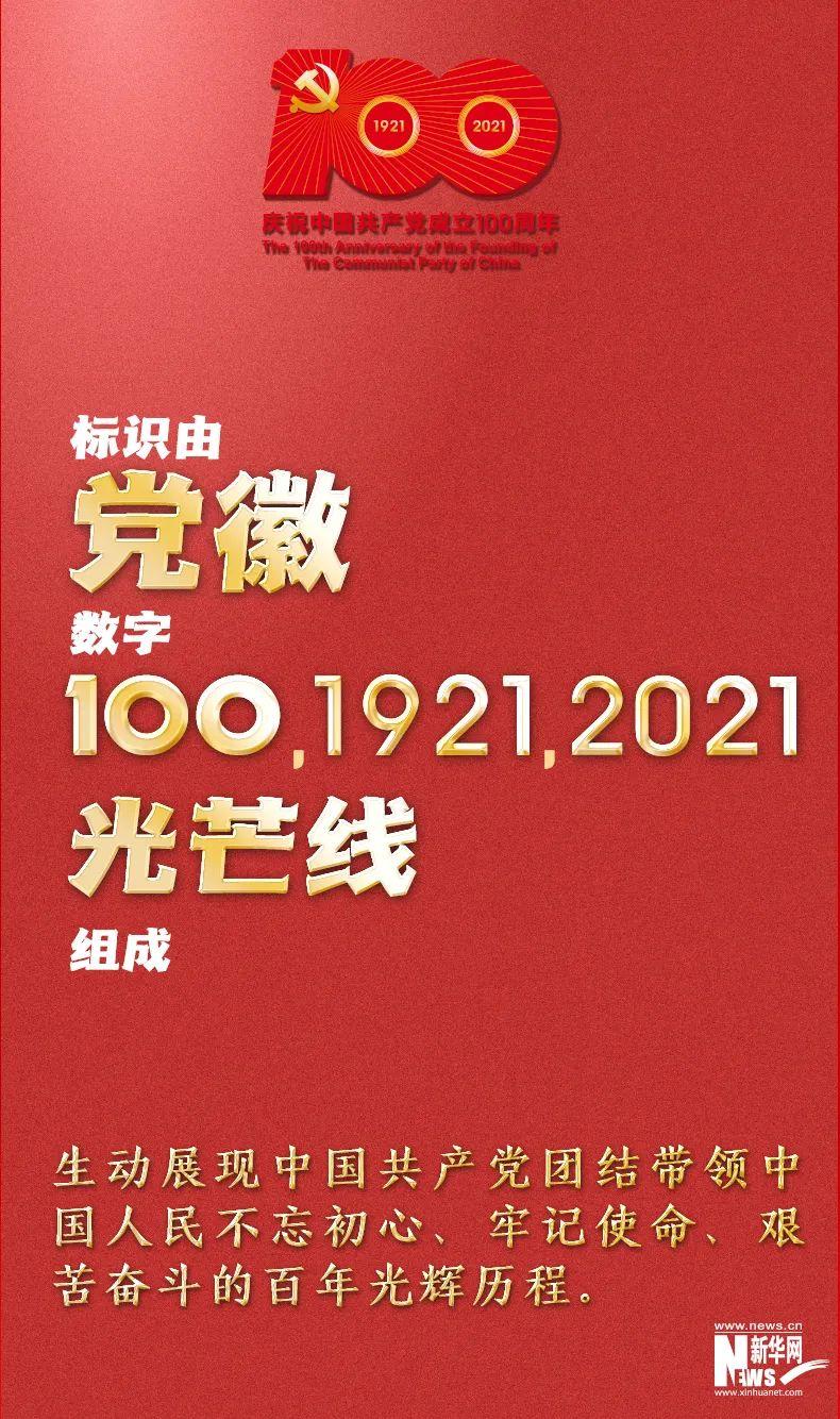 关于中国共产党成立100周年庆祝活动标识,这些含义你知道吗?