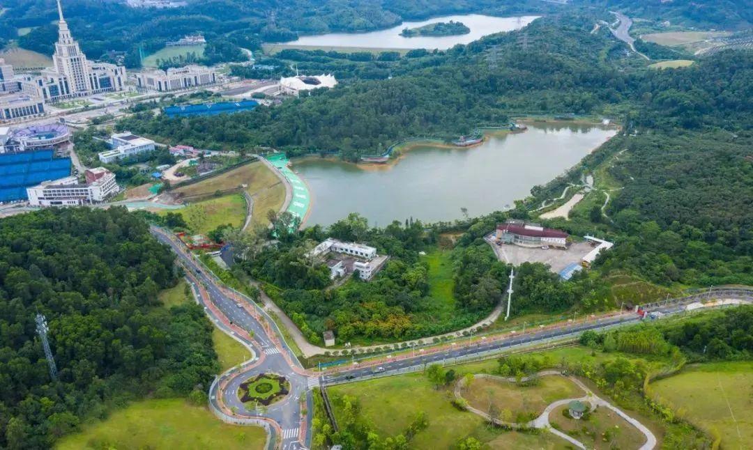 北至大運新城紅線,南臨香港中文大學(深圳),西抵深圳與東莞邊界,東連